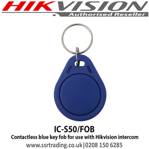 Hikvision Contactless blue key fob for use with Hikvision intercom IC-S50/FOB