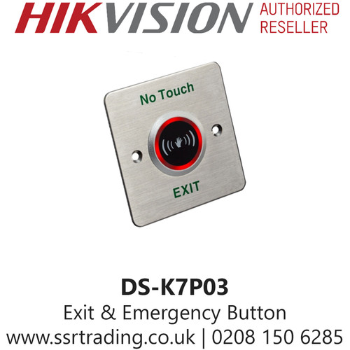 Hikvision Exit & Emergency No Touch Button - DS-K7P03