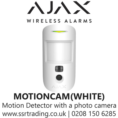 AJAX Motion Detector with a photo camera to verify alarms - MOTIONCAM-WHITE