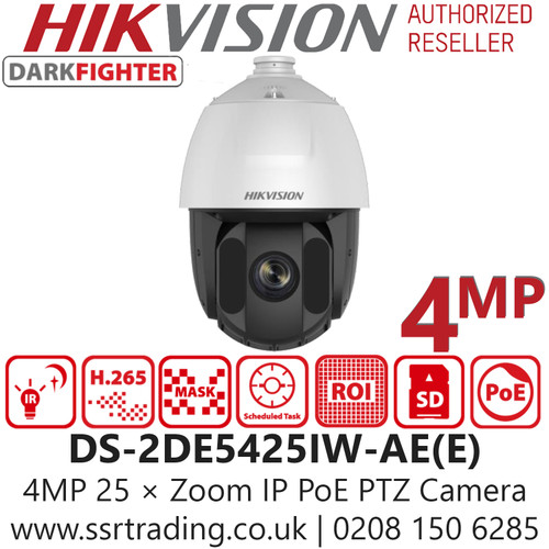 Hikvision 4MP PTZ Dome Camera - DS-2DE5425IW-AE ( E)
