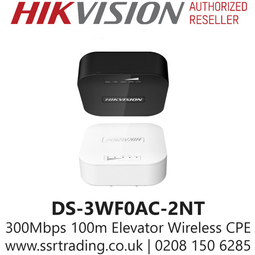 Hikvision Elevator Wireless Bridge, 2.4Ghz 300Mbps 100m - DS-3WF0AC-2NT