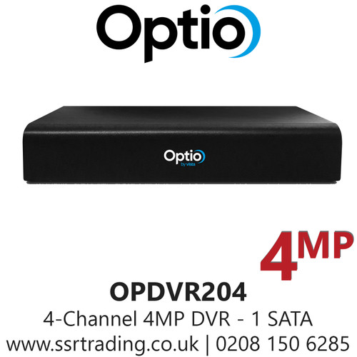 4 Channel 4MP DVR - CVI/TVI/AHD/CVBS - HDMI/VGA Display - OPDVR204 