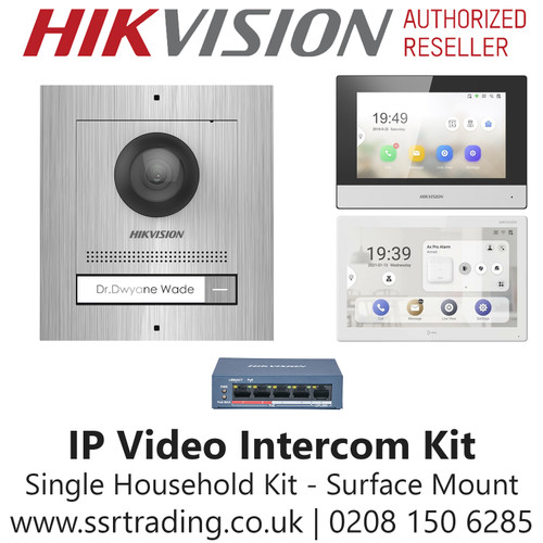Hikvision Intercom Door Station Kit Surface Mount Stainless Steel- DS-KD8003-IME1/S