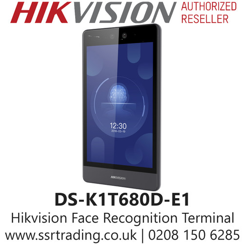 Hikvision DS-K1T680D-E1 Ultra Series Wall-Mounted Face Access Terminal, Two-way audio with indoor station and master station , 8-inch touch screen with bezel-less design