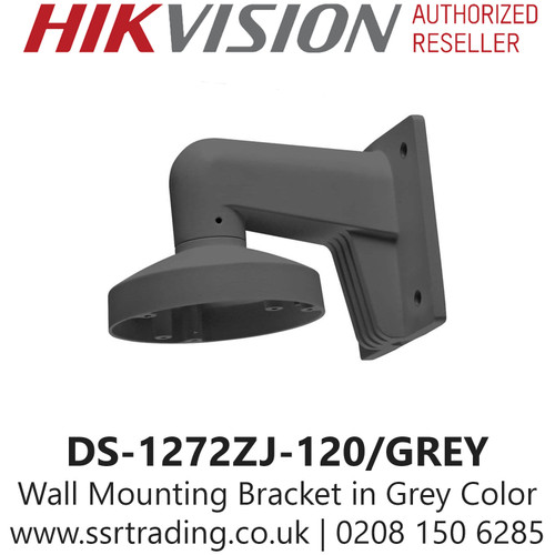 Hikvision - Wall Mounting Grey Bracket for Mini Dome Camera - DS-1272ZJ-120(Grey)