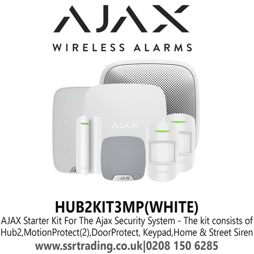 AJAX Starter Kit For The Ajax Security System - HUB2KIT3MP(WHITE)