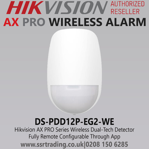 DS-PDD12P-EG2-WE Hikvision AX PRO Series Wireless Dual-Tech Detector 