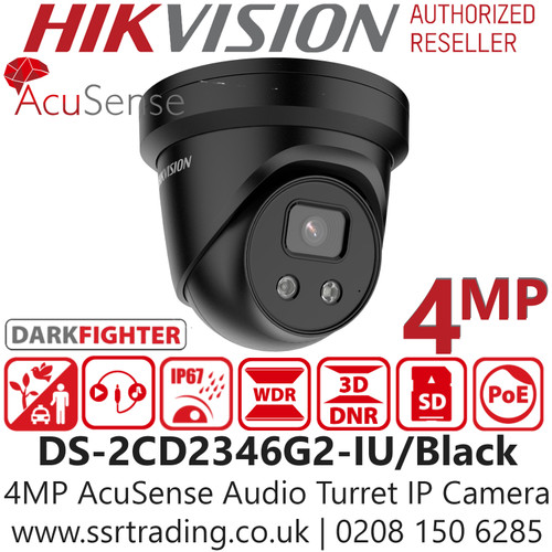 Hikvision 4MP IP PoE Turret Camera - DS-2CD2346G2-IU/(2.8mm)