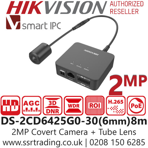 Hikvision 2MP PoE Camera-DS-2CD6425G0-30(6mm)8m 