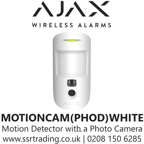 AJAX Motion Detector + Photo Camera - MOTIONCAM(PHOD)WHITE