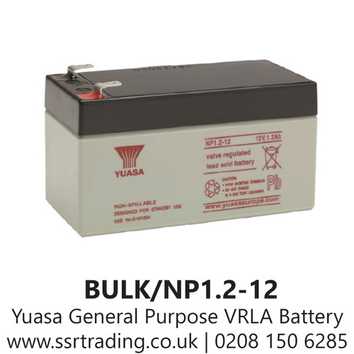 YUASA General Purpose VRLA Battery - BULK/NP1.2-12