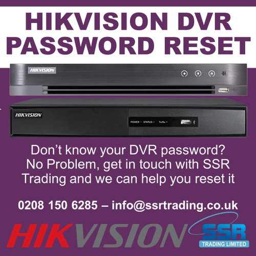 Reset Password of Hikvision DVR/NVR, Hikvision DVR/NVR Password Recover, Recover Password of Hikvision DVR/NVR, HiWatch Supplier & Hikvision DVR CCTV Camera Installation, DVR Password, Hikvision DVRs Password Reset in London,