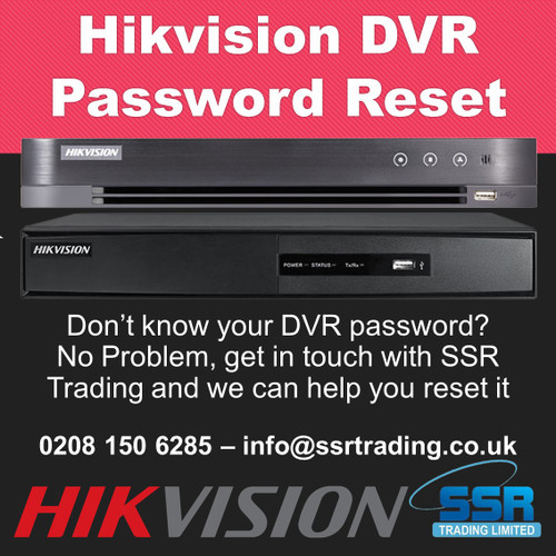 HiWatch Supplier & DVR CCTV Camera Installation, DVR/NVR Password Reset in London, Reset Password of Hikvision DVR/NVR, Hikvision DVR/NVR Password Recover, Recover Password of Hikvision DVR/NVR, Don’t know your DVR password