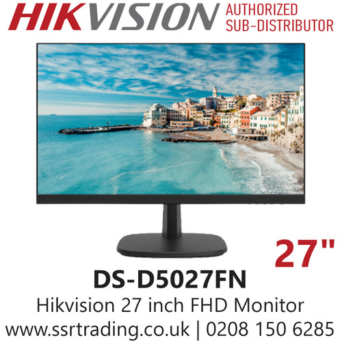 DS-D5027FN Hikvision 27 Inch FHD 1080p  Borderless Monitor, High Reliable Components For 7×24 Working 