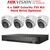 Hikvision 4 Channel CCTV DVR System Kit With 4 x 5MP 2.8mm (DS-2CE72KF0T-LFS) Hybrid Audio Colorvu TVI Turret Camera, Hikvision 4Ch 8MP iDS-7204HUHI-M1/S(C) AcuSense AoC DVR & Hard Drive Optional