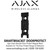 The Ajax Spare Bracket is Designed to Replace Damaged or Misplaced Brackets for The DoorProtect Range of Detectors - SmartBracket DoorProtect Magnet Black