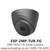 Express 2MP HDVCI IR Turret Grey Camera With 2.8mm Fixed Lens, Max. IR Length 20m, Smart IR, HD and SD Output Switchable, 4 Signals Over 1 Coaxial Cable, 20m IR Distance - EXP-2MP-TUR-FG(2.8mm)