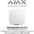  Ajax SSDDBRANDPLATE X10 White, Brandplate Mounts On StreetSiren DoubleDeck Using A Clip Lock