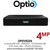 Optio 4 Channel 4MP DVR - 1 SATA - CVI/TVI/AHD/CVBS - OPDVR204