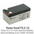 Yuasa Yucel 12v 3.2Ah Lead Acid Battery (Y3.2-12)