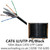 CAT6 U/UTP-PE/Black 100m CAT6 UTP Cable in Black Color