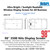 98" 3500 Nits Ultra Bright / Sunlight Readable Window Display Screen for All Businesses