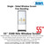55" 3500 Nits Ultra Bright / Sunlight Readable Single-Sided Window Screen with Free Standing