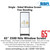 65" 3500 Nits Ultra Bright / Sunlight Readable Single-Sided Window Screen with Free Standing