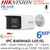 HiLook IPC-B469HAD-LUF/SL (2.8mm) 6MP Dual Lens Stitched Wide Angle Smart Hybrid Light Bullet IP PoE Camera
