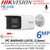 HiLook IPC-B469HAD-LUF/SL (2.8mm) 6MP Dual Lens Stitched Wide Angle Smart Hybrid Light Bullet IP PoE Camera