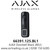 AJAX 66391.125.BL1 Doorbell Black Video Doorbell with Built-in AI and PIR Sensor, Black