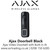 AJAX 66391.125.BL1 Doorbell Black Video Doorbell with Built-in AI and PIR Sensor, Black