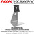 Hikvision Table stand for DS-K1T671TM-3XF, Dimensions: 193 mm × 353.5 mm × 195.5 mm (7.6" × 14.3 × 7.7),  Weight: 2.2 ± 0.5Kg (4.85 ± 1.1lb) (DS-DM0701BL)