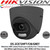 Hikvision 5MP 2.8mm Fixed Lens ColorVu Grey Turret CCTV Camera, 4-in-1 TVI/CVI/AHD/Analogue, 20m White Light Distance, IP67 Weatherproof, WDR, 24/7 Full Color Imaging - DS-2CE72HFT-F28/GREY 