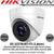 Hikvision 8MP 4K 2.8mm Fixed Lens Ultra-Low Light Turret CCTV Camera, Dual Video Output TVI/CVBS, 60m IR Distance, IP67 Weatherproof, WDR, EXIR, Smart IR - DS-2CE78U8T-IT3(2.8mm)