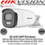 Hikvision 5MP 3.6mm Fixed Lens ColorVu PoC Bullet CCTV Camera, 40m White Light Distance, IP67 Weatherproof, 130dB WDR, 24/7 Full Color Imaging - DS-2CE12HFT-E (3.6mm)