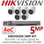 CCTV Kit Hikvision 5MP Balun Kit - 8CH DVR + 6x Audio Turret Cameras