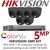 Hikvision CCTV System Kit 5MP Balun Kit - 8CH DVR + 6x Grey ColourVu Turret Cameras