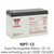  Yuasa Multipurpose 12v 7Ah Lead Acid Rechargeable Battery - NP7-12  