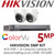 Hikvision 5MP Kit - 4CH DVR With 2x ColorVu Turret Cameras