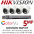 Hikvision 5MP Kit - 4CH DVR With 4x ColorVu Turret Cameras