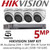Hikvision 5MP Kit - 8CH DVR With 4x Anti Tamper Screw Turret Cameras