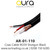Aura Coax Cable RG59 Shotgun 2x 0.5mm LSZH Eca 75Ohm Black 100Mtr Outer Dia 6.15mm - AR-01-110 