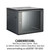 Wall Mount Data Cabinet - 6U 600mm Wide X 550mm Deep Black, Data Rack, Network Cabinet - CAB6WB550BL