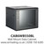 CAB6WB550BL Wall Mount Data Cabinet 6U 600mm Wide X 550mm Deep Black, Data Rack, Network Cabinet  