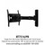 BT7514/PB - Single Arm Flat Screen Wall Mount with Tilt & Swivel 