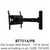 Single Arm Flat Screen Wall Mount with Tilt & Swivel - BT7514/PB 
