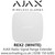 AJAX REX2 (WHITE) Radio Sgnal Range Extender Supporting Photo Verification of Alarms 