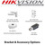  Hikvision 5MP 2.8mm Fixed lens 20m IR IP67 EXIR OSD menu 2D DNR DWDR4-in-1 switchable TVI/AHD/CVI/CVBS Turret Camera - (DS-2CE56H0T-IT1F)