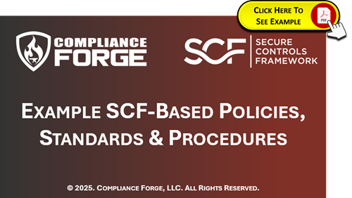 example scf policies standards procedures templates